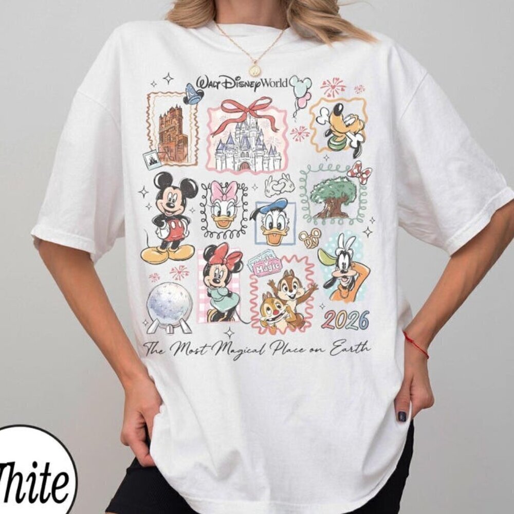 Retro Mickey And Friends Shirts, Disney 2026 Trip Disney Vacation T Shirt . - Picture 1 of 4